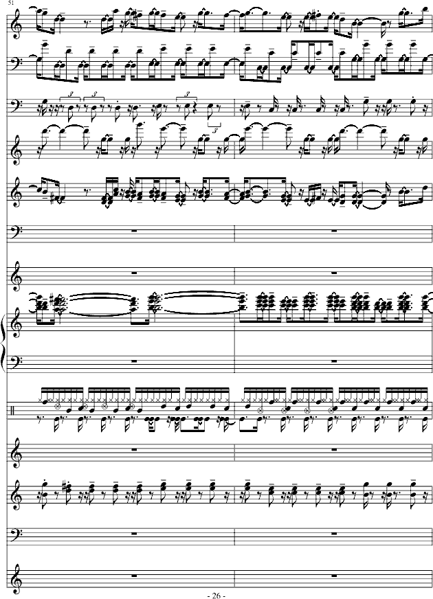 不怕不怕-总谱钢琴曲谱（图26）