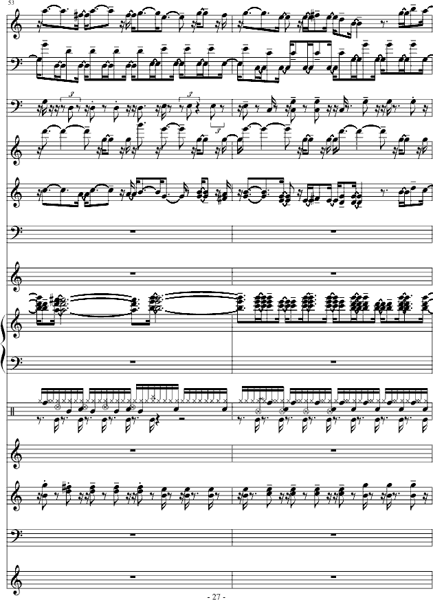 不怕不怕-总谱钢琴曲谱（图27）