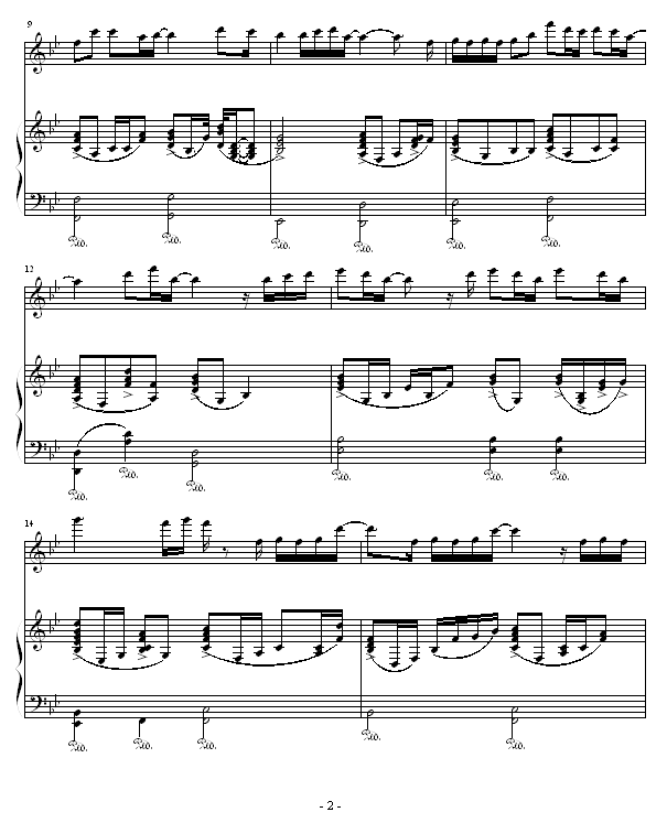 爱就一个字-弹唱版钢琴曲谱（图2）