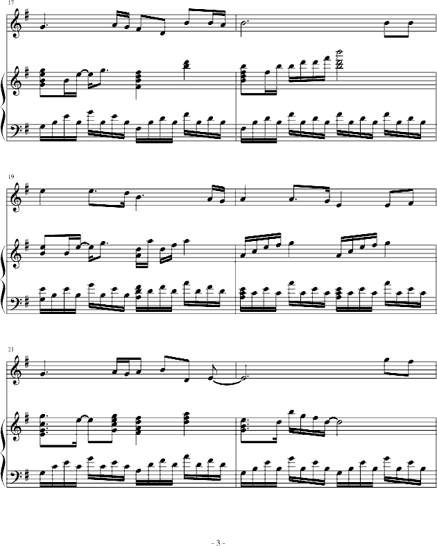 千纸鹤钢琴曲谱（图3）