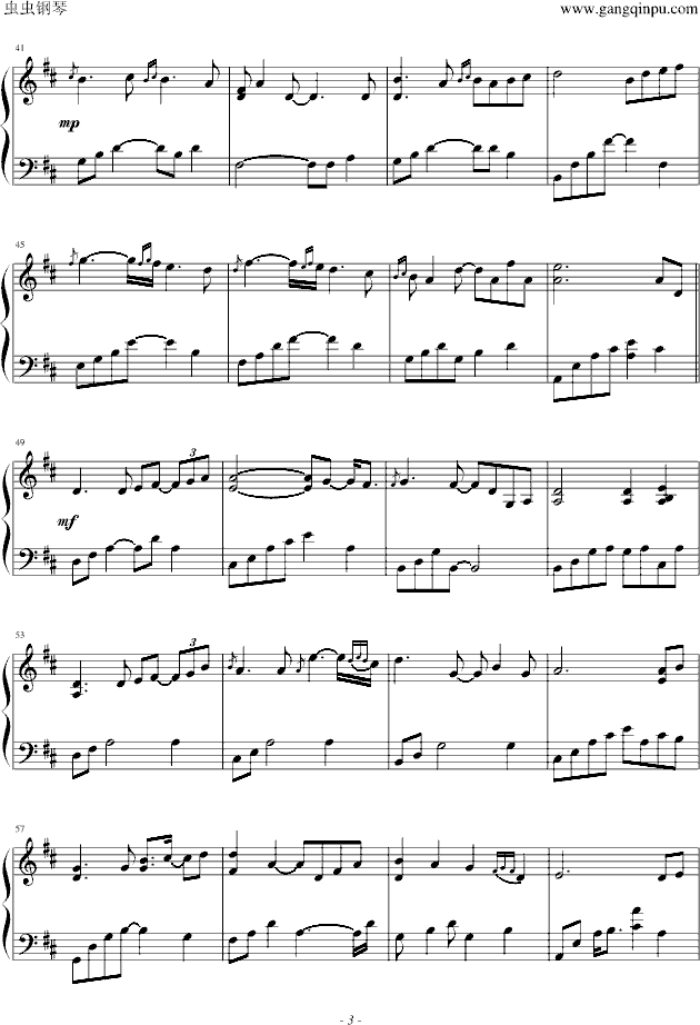 Night Blossom钢琴曲谱（图3）