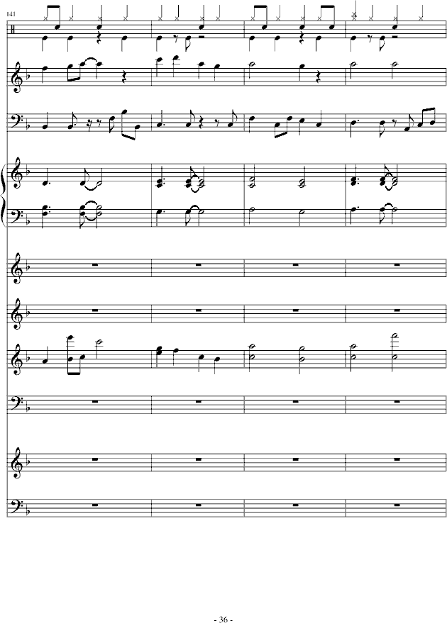 欧若拉-总谱钢琴曲谱（图36）