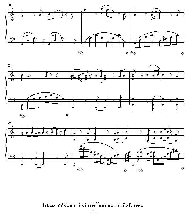 感恩的心钢琴曲谱（图2）