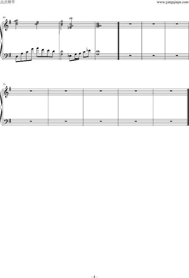 菊花台-(杰伦亲自钢琴演奏原版)钢琴曲谱（图4）
