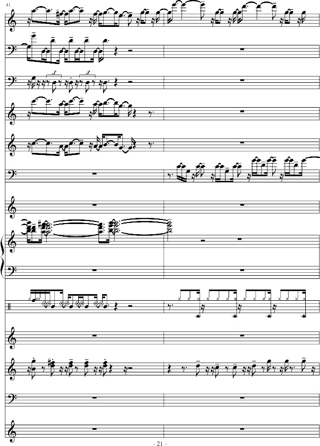 不怕不怕-总谱钢琴曲谱（图21）