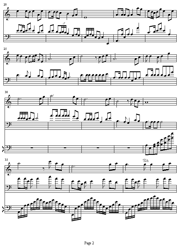 燕歌行钢琴曲谱（图2）