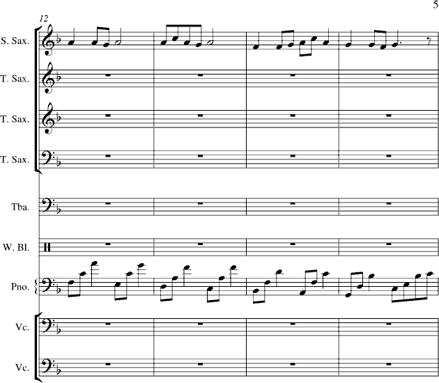 菊花台-总谱钢琴曲谱（图5）