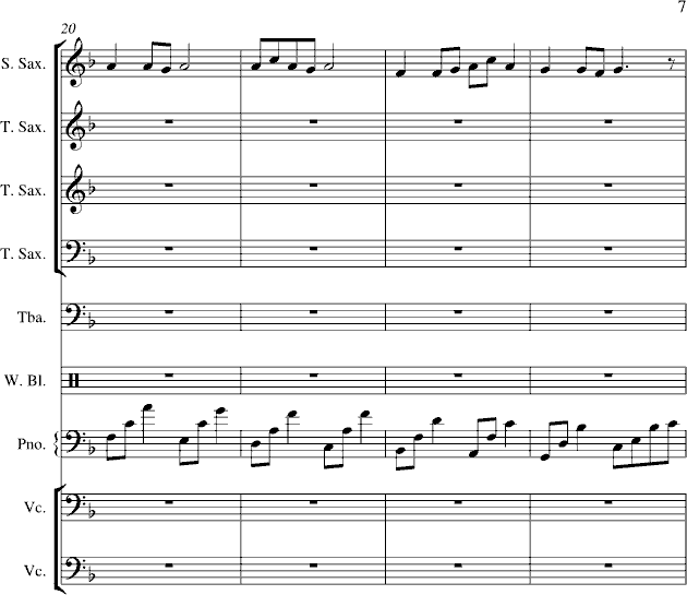 菊花台-总谱钢琴曲谱（图7）