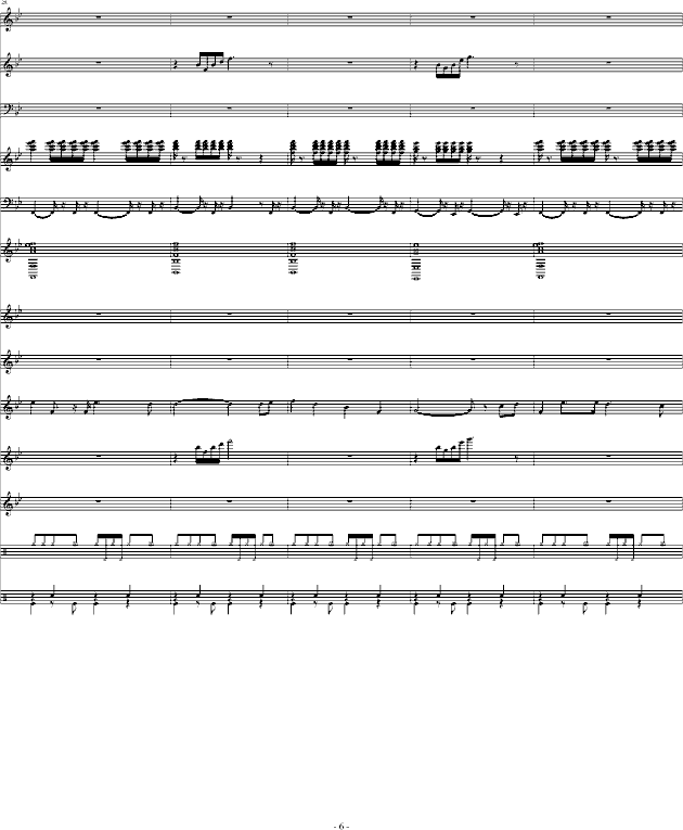 长江之歌钢琴曲谱（图6）