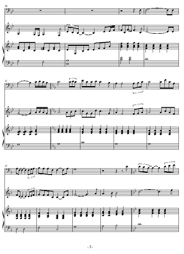 The most beautiful secret钢琴曲谱（图3）