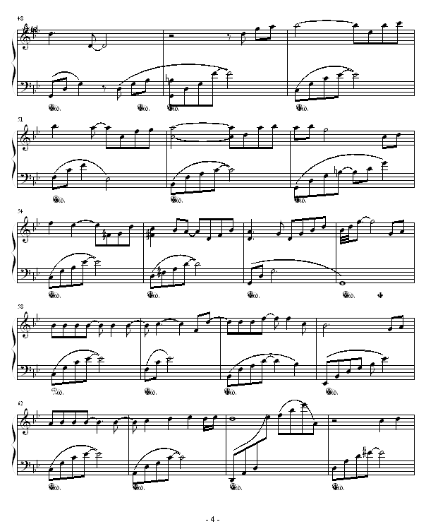 从开始到现在-幸福版钢琴曲谱（图4）