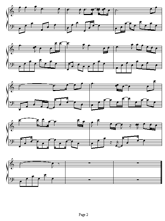 掌声响起来钢琴曲谱（图2）