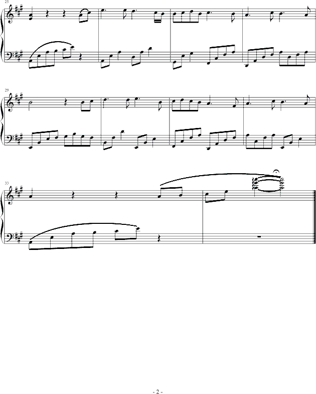 困惑钢琴曲谱（图2）