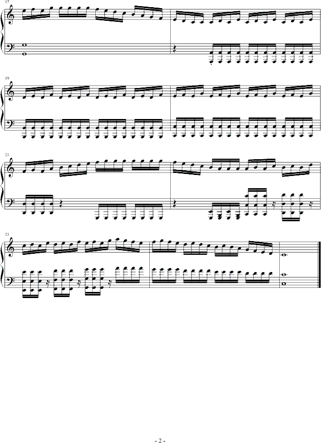心跳紧张钢琴曲谱（图2）