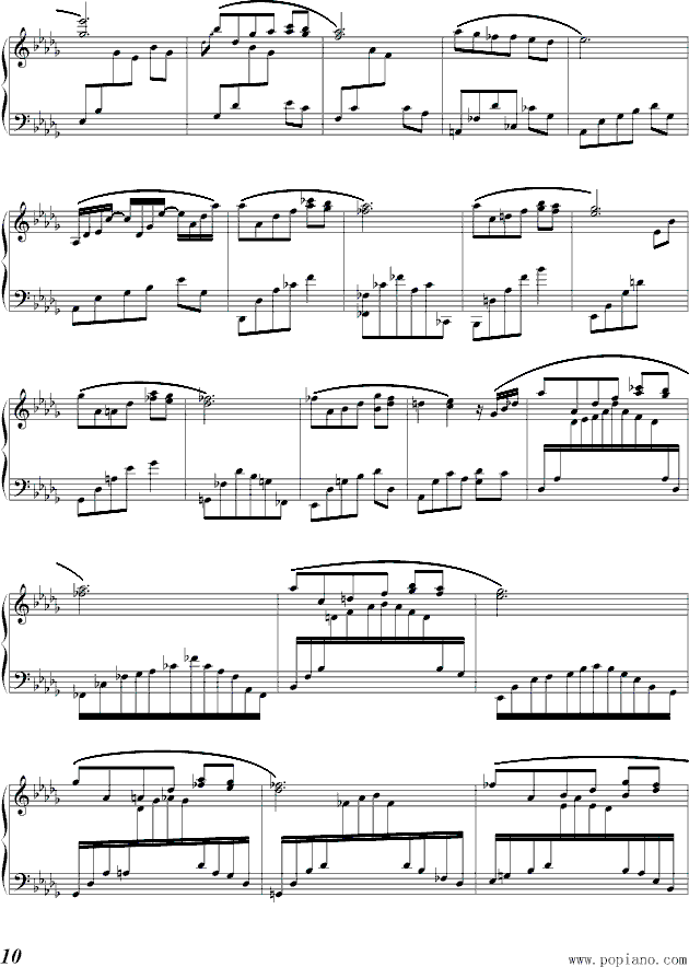 蓝色独白钢琴曲谱（图10）