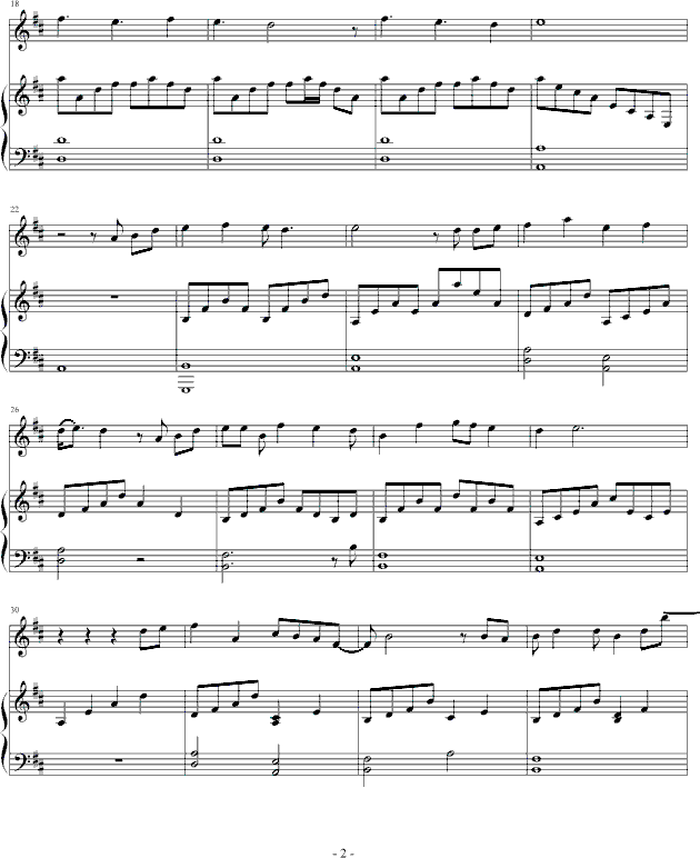 暧昧-弹唱版钢琴曲谱（图2）