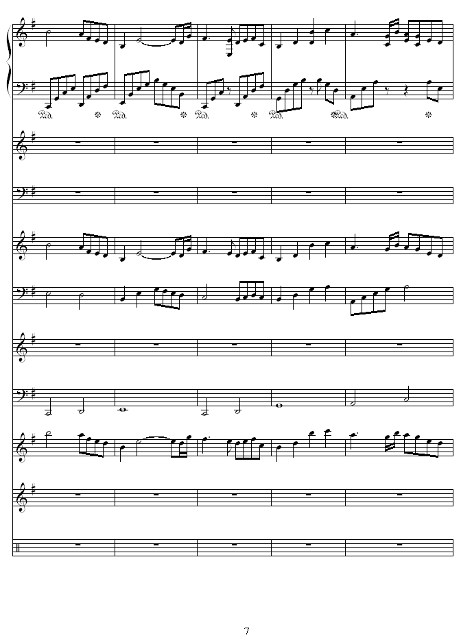 夜莺-Nightingale钢琴曲谱（图7）