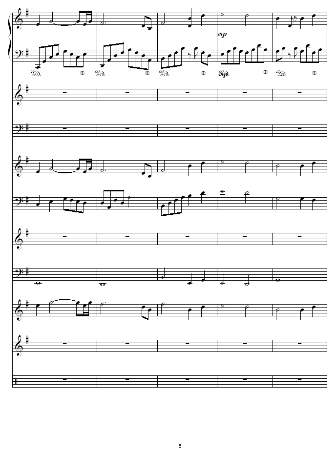 夜莺-Nightingale钢琴曲谱（图8）