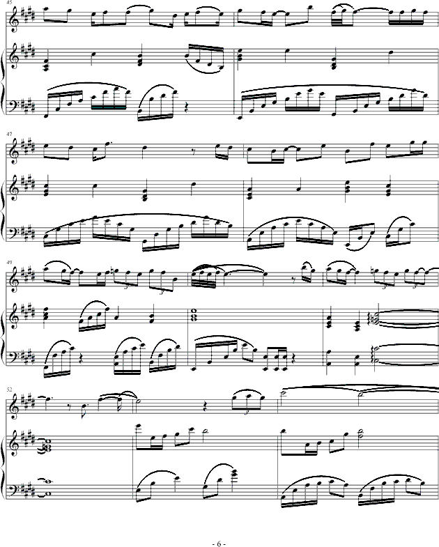 一千年以后-弹唱版钢琴曲谱（图6）