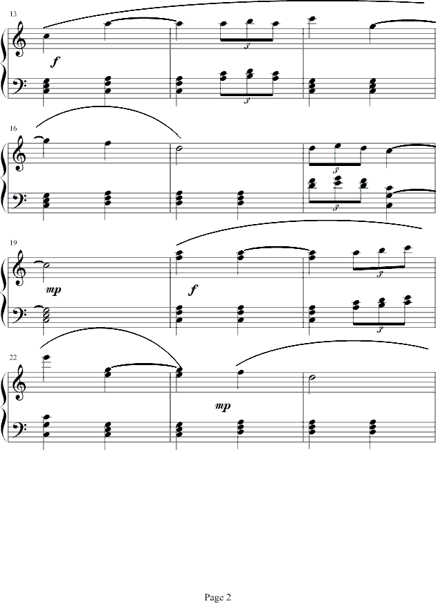 浪漫温馨曲钢琴曲谱（图2）