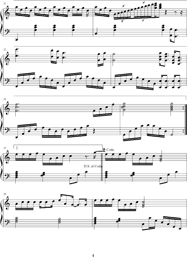 掌心钢琴曲谱（图4）