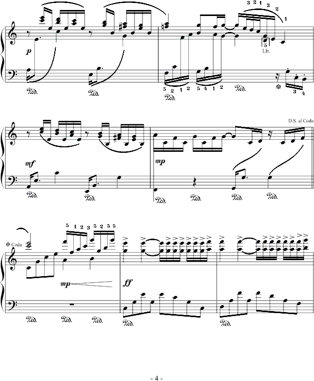 阿蒂丽娜叙事曲-我学钢琴钢琴曲谱（图4）