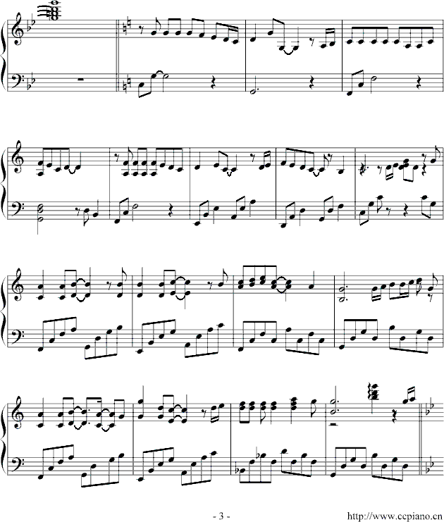 第七道彩虹钢琴曲谱（图3）
