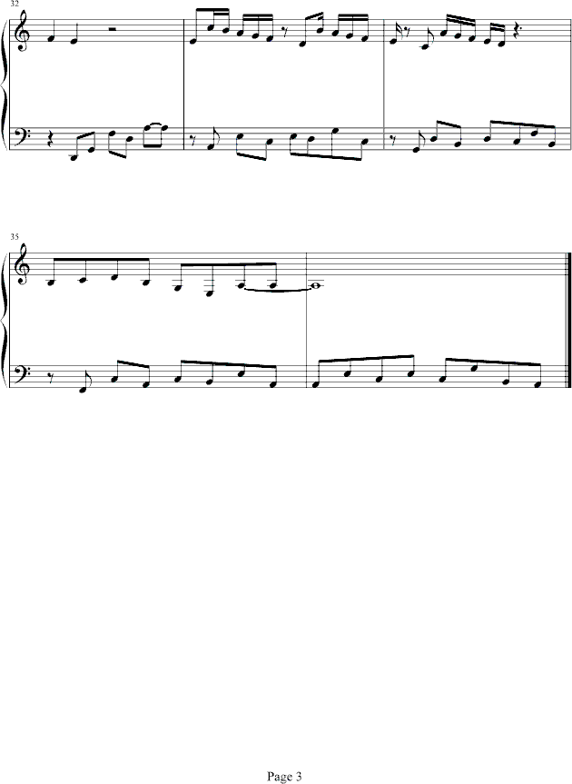 THE SEA.钢琴曲谱（图3）