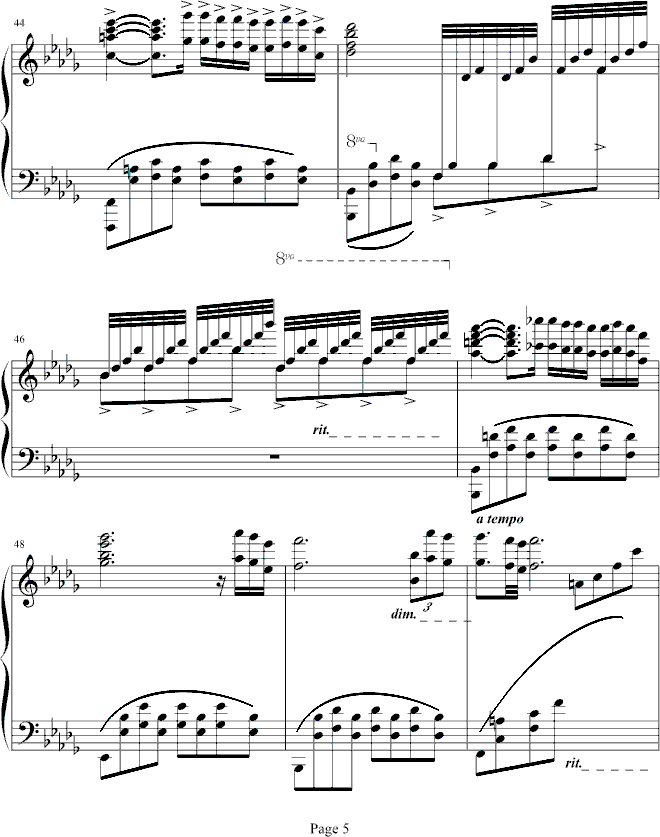 秋日私语-总谱钢琴曲谱（图5）