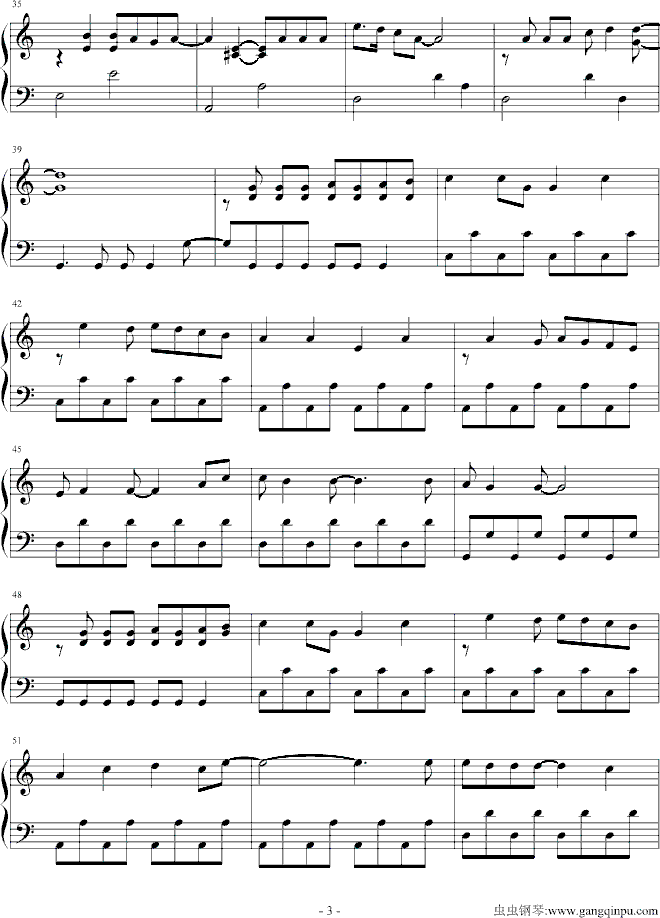 honey钢琴曲谱（图3）