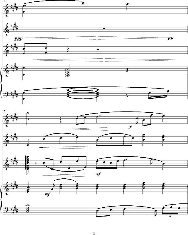 星光小夜曲钢琴曲谱（图2）