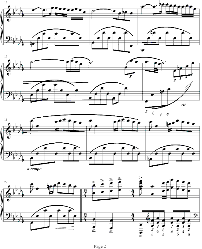 秋日私语-总谱钢琴曲谱（图2）