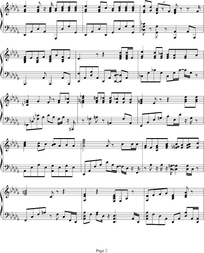 The Music Of The Night钢琴曲谱（图2）