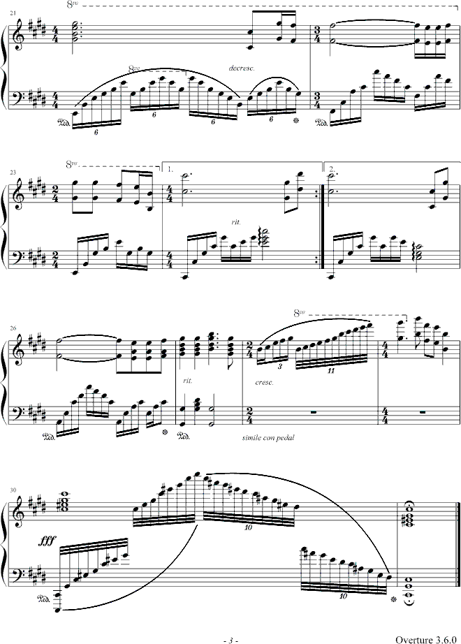 青藏高原钢琴曲谱（图3）
