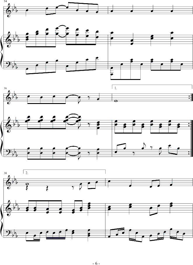 幻想钢琴曲谱（图6）