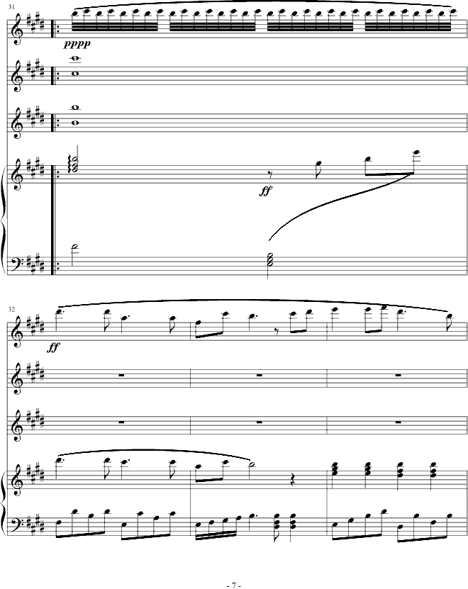 星光小夜曲钢琴曲谱（图7）