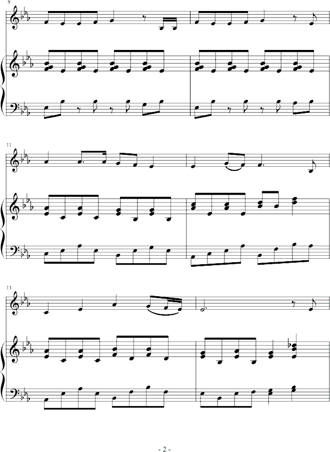 幻想钢琴曲谱（图2）
