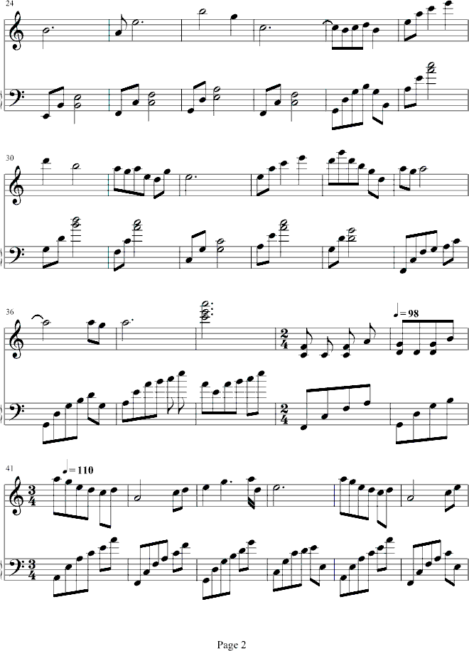 风信子钢琴曲谱（图2）