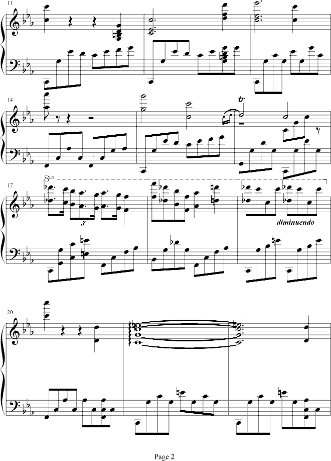 伤感的回忆钢琴曲谱（图2）
