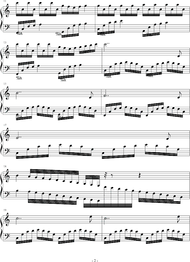 鸟说钢琴曲谱（图2）