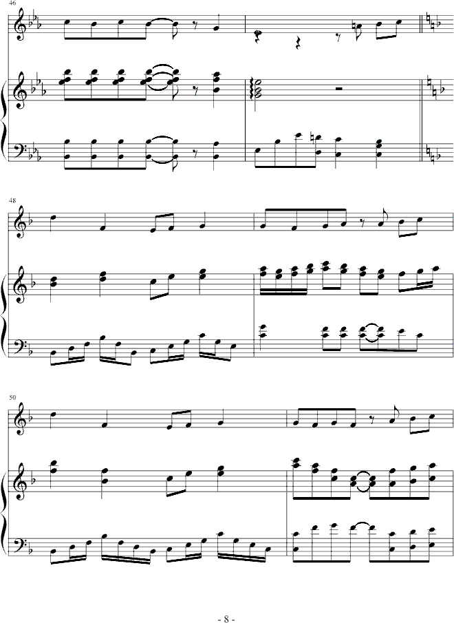 幻想钢琴曲谱（图8）