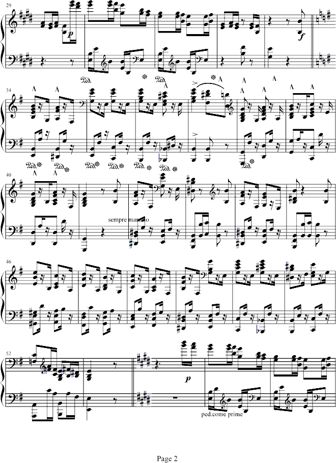 练习曲狩猎钢琴曲谱（图2）