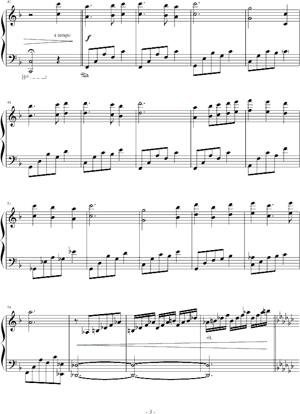 棉花国的星星钢琴曲谱（图3）