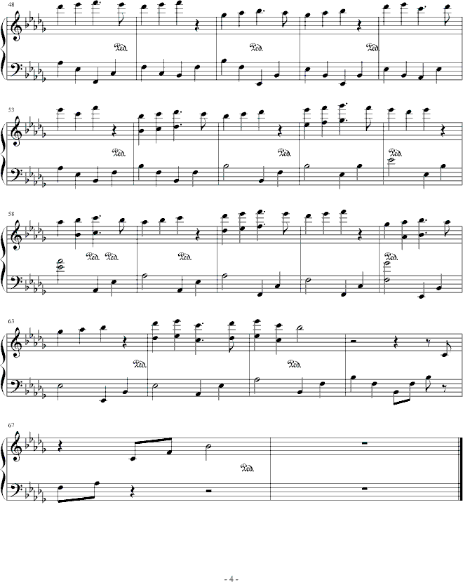 从前......(1)钢琴曲谱（图4）