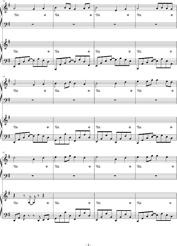 海浪钢琴曲谱（图4）