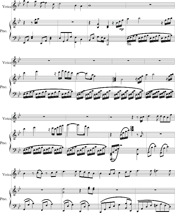 花园-弹唱版钢琴曲谱（图3）
