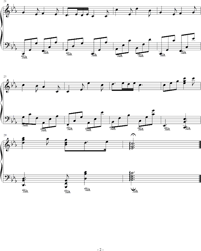 星辰钢琴曲谱（图2）