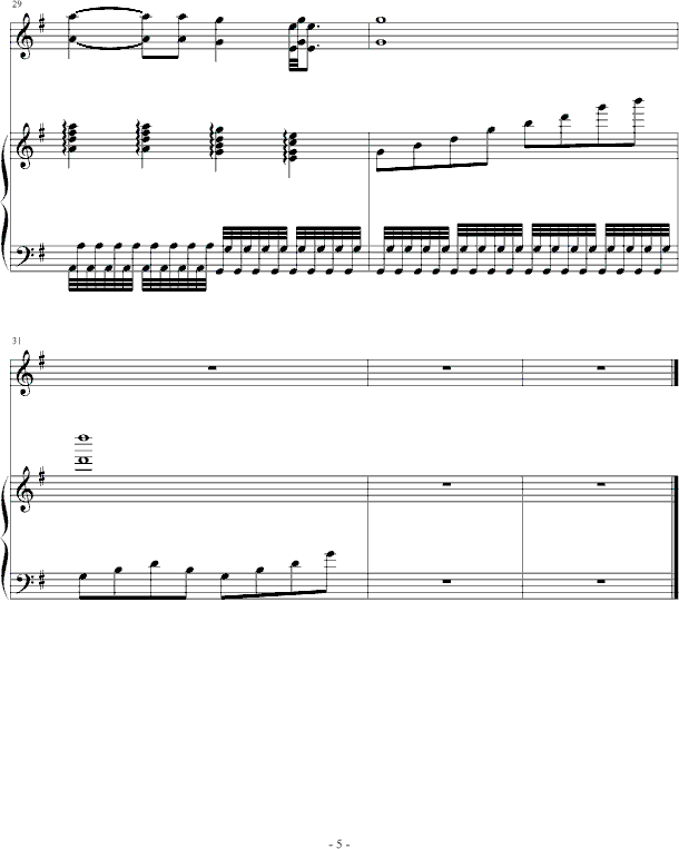 父亲钢琴曲谱（图5）