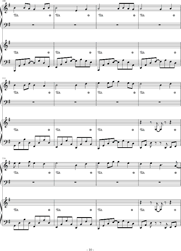 海浪钢琴曲谱（图10）