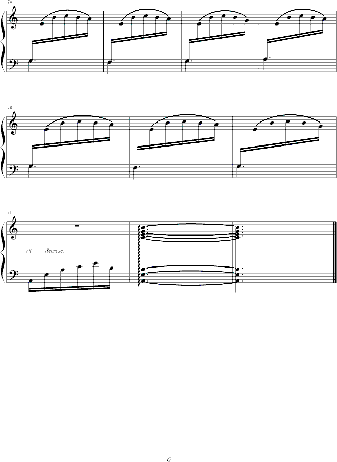 独角戏钢琴曲谱（图6）